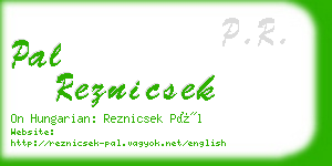 pal reznicsek business card